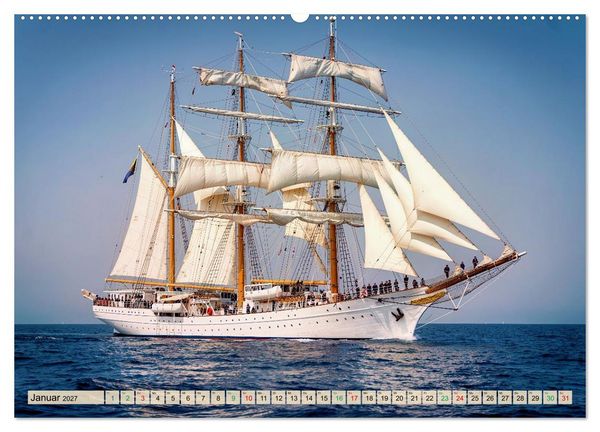 Produktbild: Segelschulschiffe - Weltweit (Wandkalender 2027 DIN A2 quer), CALVENDO Monatskalender