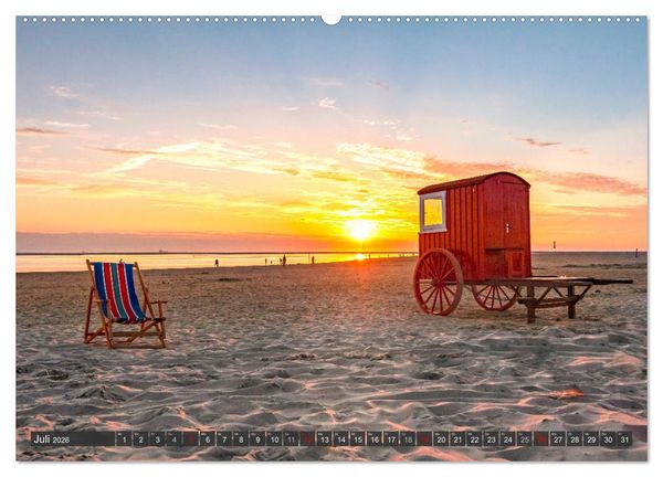 Produktbild: Bezaubernde Farbspiele am Meer (Wandkalender 2026 DIN A2 quer), CALVENDO Monatskalender
