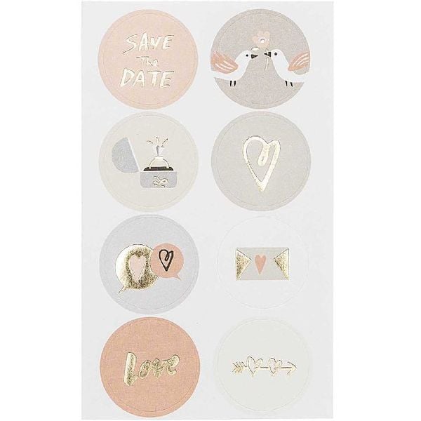 Produktbild: Sticker, Hochzeit, Rund