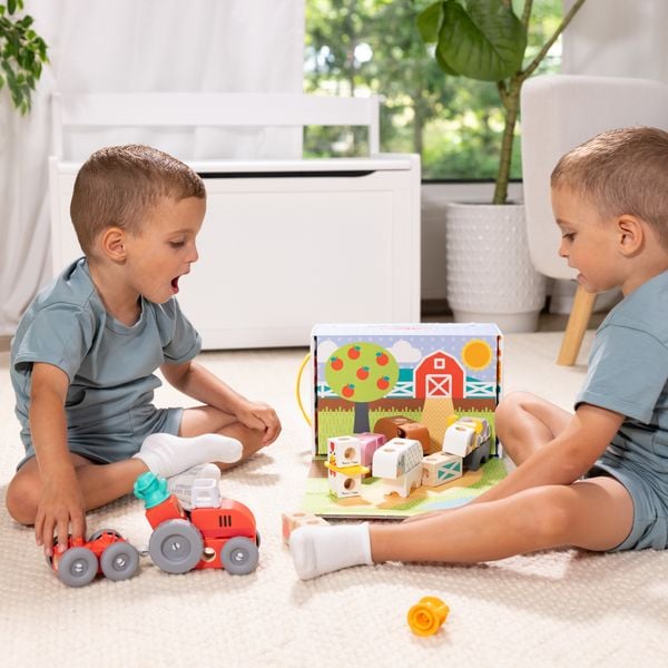 Produktbild: Melissa & Doug Blockables Bauernhof Bauset