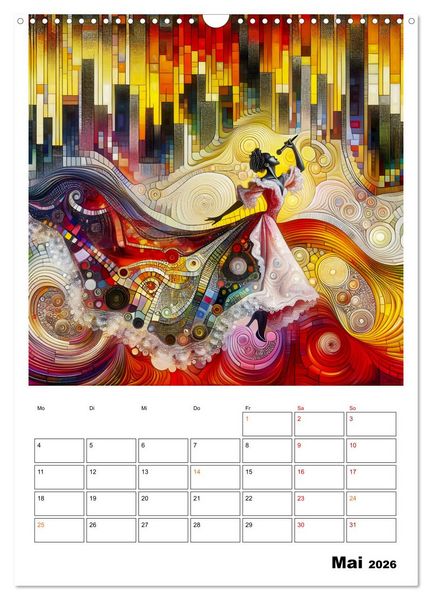 Produktbild: Taktvoll &ndash; Rhythmische Eleganz (Wandkalender 2026 DIN A3 hoch), CALVENDO Monatskalender