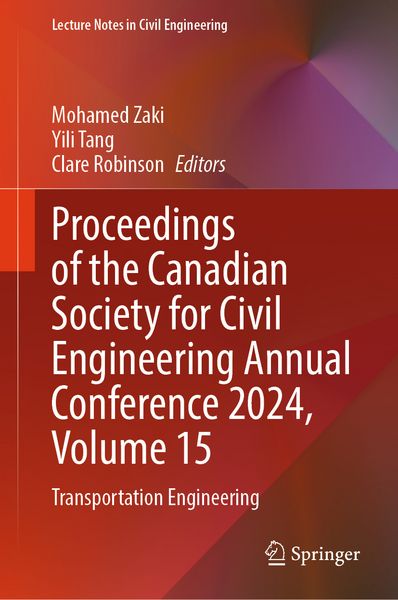 Produktbild: Proceedings of the Canadian Society for Civil Engineering Annual Conference 2024, Volume 15