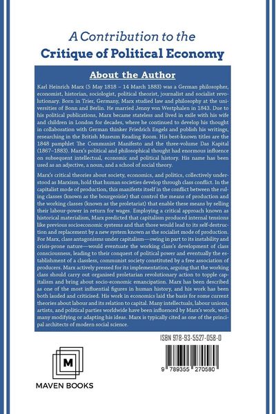 Produktbild: A Contribution to the Critique of Political Economy
