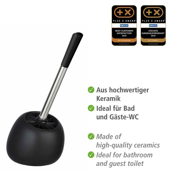 Produktbild: WC-Garnitur Mod. Polaris Schwarz matt, aus hochwertiger Keramik