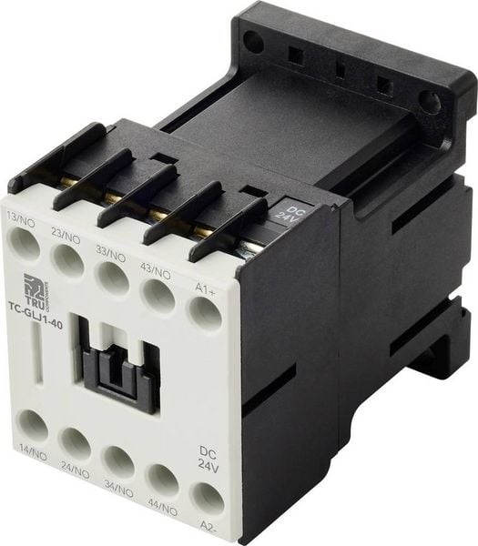 Produktbild: TRU COMPONENTS TC-GYJ1-40-24VDC Hilfssch&uuml;tz 4 Schlie&szlig;er 24 V/DC 10A 1St.