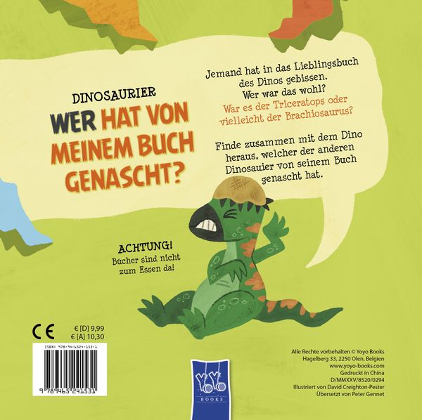 Produktbild: Wer hat von meinem Buch genascht? - Dinosaurier