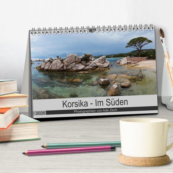 Produktbild: Korsika - Im S&uuml;den (Tischkalender 2026 DIN A5 quer), CALVENDO Monatskalender