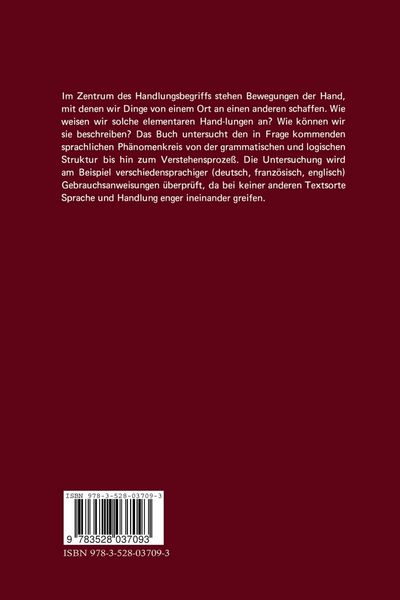 Produktbild: Sprache und Handlung