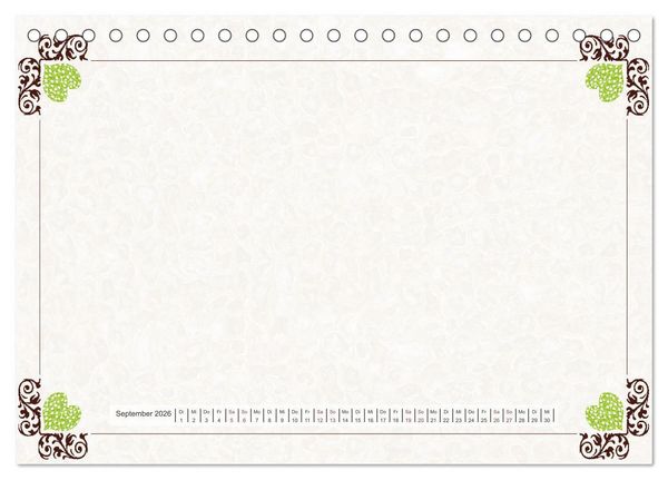 Produktbild: Bastelkalender Nostalgie-Rahmen 2026 (Tischkalender 2026 DIN A5 quer), CALVENDO Monatskalender