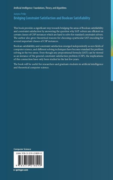Produktbild: Bridging Constraint Satisfaction and Boolean Satisfiability