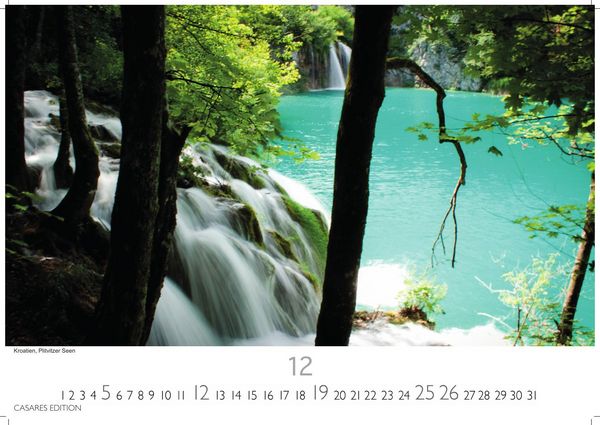 Produktbild: Wasserf&auml;lle Kalender 2027 &ndash; Wandkalender | Fotokalender Naturkalender 35x50cm Gro&szlig;format - Inspirierende Wasserfall-Fotografien f&uuml;r das ganze Jahr.