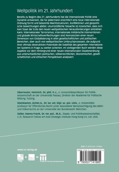 Produktbild: Weltpolitik im 21. Jahrhundert