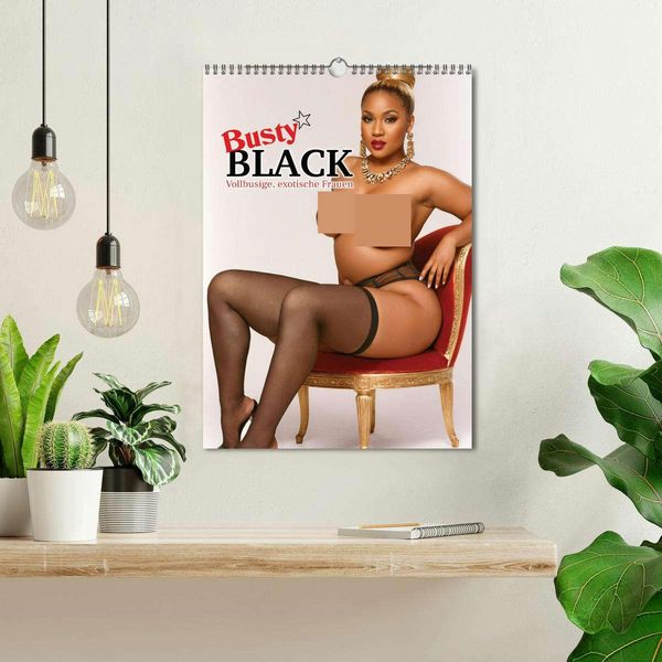 Produktbild: Busty Black - Vollbusige, exotische Frauen (Wandkalender 2026 DIN A3 hoch), CALVENDO Monatskalender