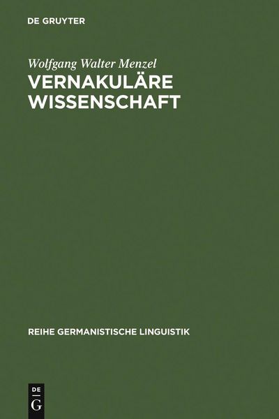 Produktbild: Vernakul&auml;re Wissenschaft