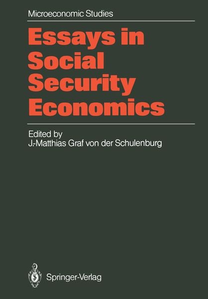Produktbild: Essays in Social Security Economics