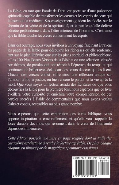 Produktbild: Les 100 plus beaux versets de la Bible