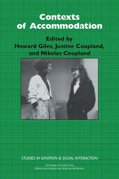 Produktbild: Contexts of Accommodation