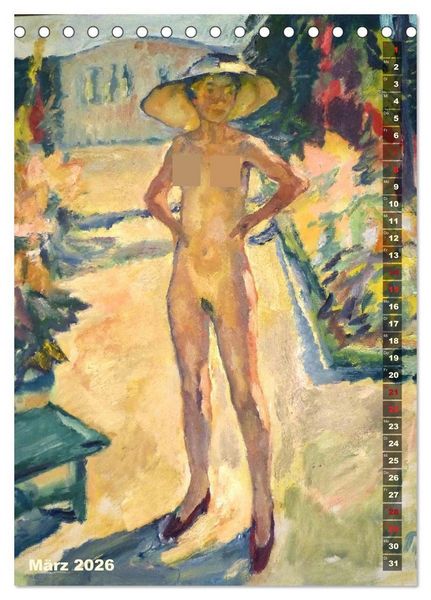 Produktbild: Leo Putz - Die Kunst der Sinnlichkeit (Tischkalender 2026 DIN A5 hoch), CALVENDO Monatskalender