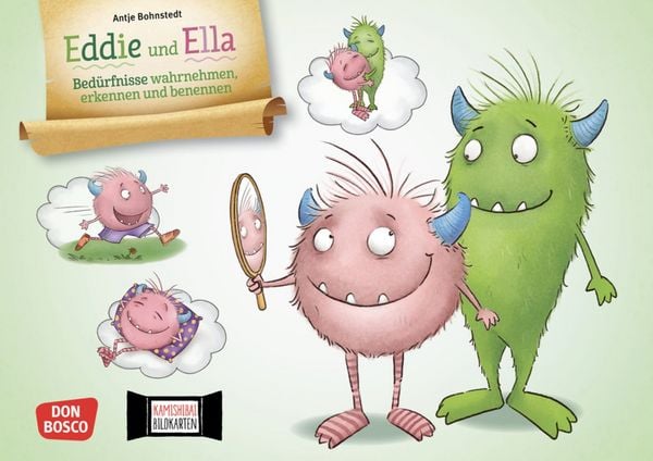 Produktbild: Eddie und Ella. Bedürfnisse wahrnehmen, erkennen und benennen. Kamishibai Bildkartenset