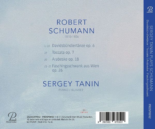 Produktbild: Tanin, S: Davidsb&uuml;ndlert&auml;nze/Toccata/Arabeske/+
