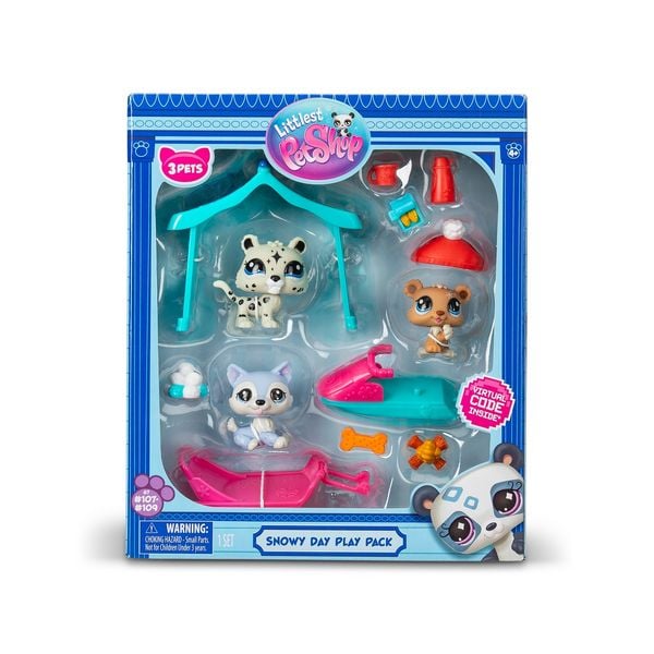 Sammelfigur Littlest PetShop Snowy Day Set