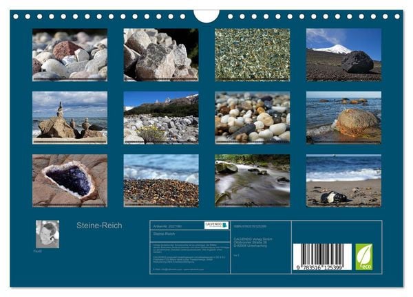 Produktbild: Steine-Reich (Wandkalender 2026 DIN A4 quer), CALVENDO Monatskalender