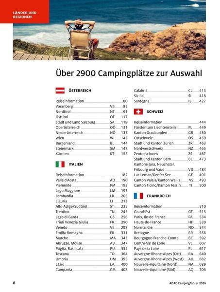 Produktbild: ADAC Campingf&uuml;hrer S&uuml;deuropa 2026