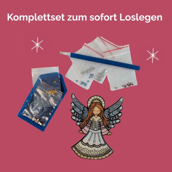 Produktbild: Diamond Painting Set Weihnachtsengel