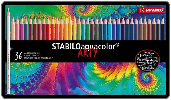 STABILO Buntstift Aquarell-Buntstift aquacolor - ARTY, 36er Metalletui