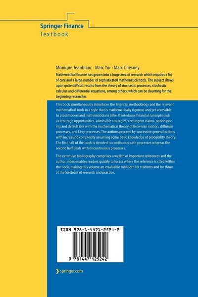 Produktbild: Mathematical Methods for Financial Markets