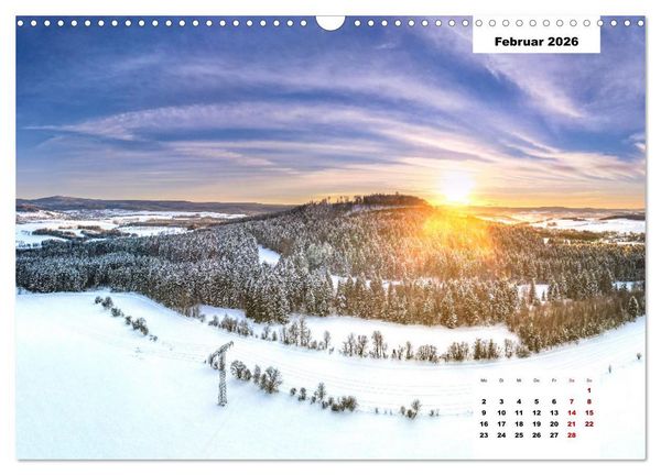 Produktbild: Unser Erzgebirge von oben (Wandkalender 2026 DIN A3 quer), CALVENDO Monatskalender
