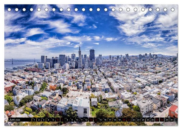 Produktbild: San Francisco Moments (Tischkalender 2026 DIN A5 quer), CALVENDO Monatskalender