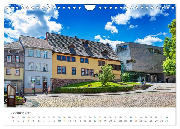Produktbild: Eisenach - zu F&uuml;&szlig;en der Wartburg (Wandkalender 2026 DIN A4 quer), CALVENDO Monatskalender