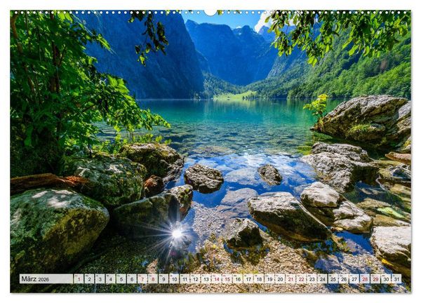 Produktbild: Bayerische Seenlandschaften - Natur im Einklang mit Freizeit und Kultur (Wandkalender 2026 DIN A2 quer), CALVENDO Monatskalender