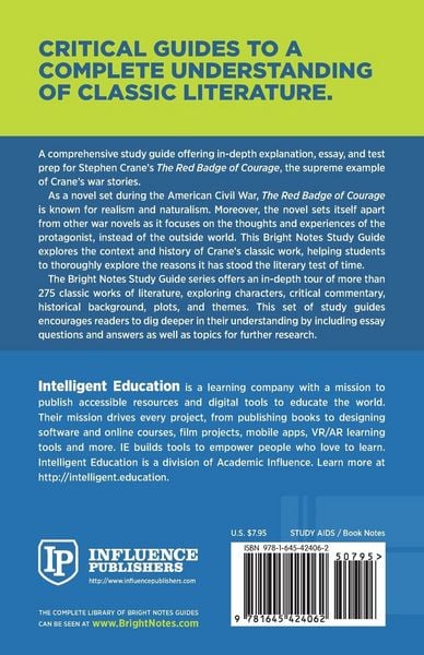 Produktbild: Study Guide to The Red Badge of Courage by Stephen Crane