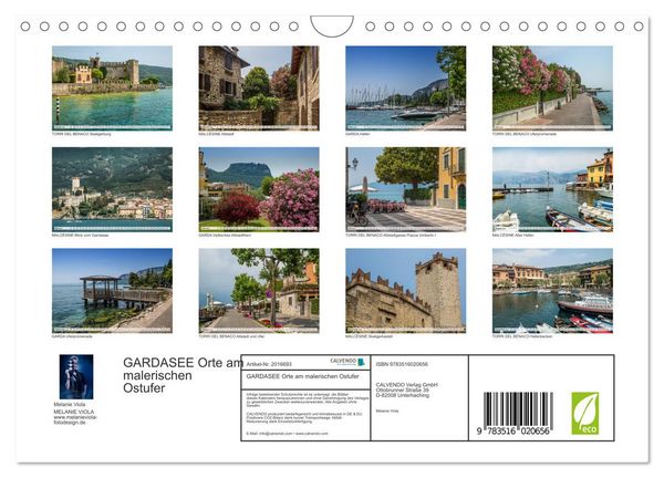 Produktbild: GARDASEE Orte am malerischen Ostufer (Wandkalender 2026 DIN A4 quer), CALVENDO Monatskalender