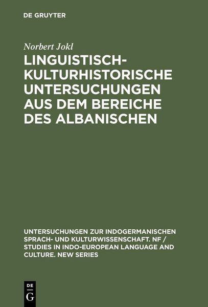 Produktbild: Linguistisch-kulturhistorische Untersuchungen aus dem Bereiche des Albanischen