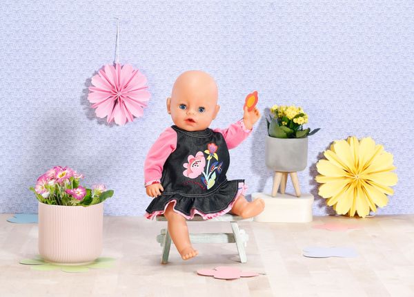Produktbild: Dolly Moda Jeans Kleid Blumen 43