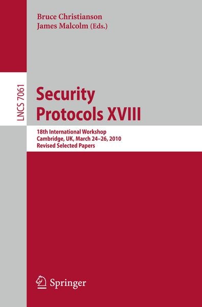 Produktbild: Security Protocols XVIII