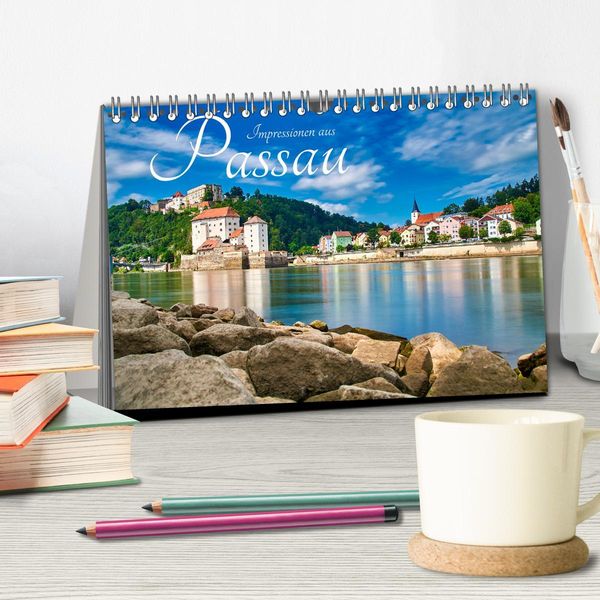 Produktbild: Impressionen aus Passau (Tischkalender 2026 DIN A5 quer), CALVENDO Monatskalender
