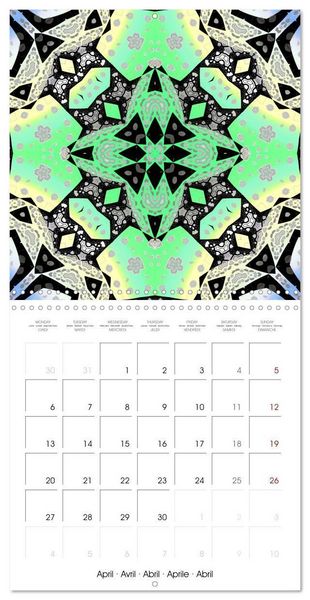 Produktbild: Mandalas Recherche int&eacute;rieure (Calendrier mural carr&eacute; 2026 30x30 cm) Calendrier double avec une page pour vos prises de notes