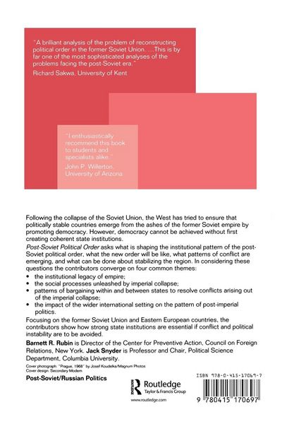 Produktbild: Post-Soviet Political Order