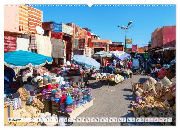 Produktbild: Marrakesch - Perle des S&uuml;dens (Wandkalender 2027 DIN A2 quer), CALVENDO Monatskalender