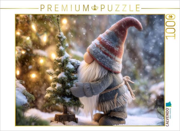 CALVENDO Puzzle Wichtel in Weihnachtsstimmung | 1000 Teile Lege-Größe 64x48cm Foto-Puzzle für glückliche Stunden