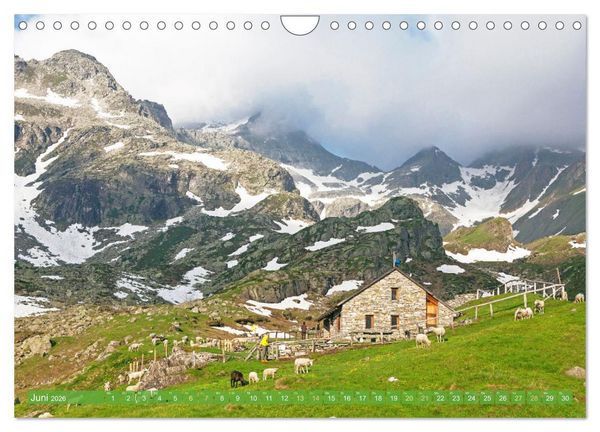 Produktbild: Wunderbares Tessin: Mediterranes Klima und italienisches Flair (Wandkalender 2026 DIN A4 quer), CALVENDO Monatskalender