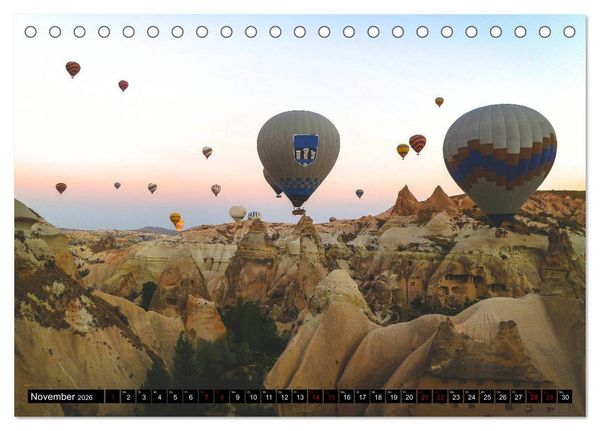 Produktbild: Ballonfahrt - Faszination und Abenteuer (Tischkalender 2026 DIN A5 quer), CALVENDO Monatskalender