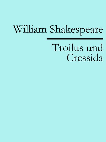 Produktbild: Troilus und Cressida