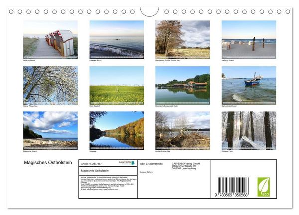 Produktbild: Magisches Ostholstein (Wandkalender 2027 DIN A4 quer), CALVENDO Monatskalender