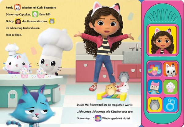 Produktbild: Gabby's Dollhouse - Happy Schnurrtag! - Soundbuch - Pappbilderbuch mit 7 Ger&auml;uschen