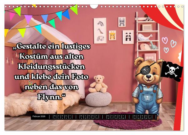 Produktbild: Flynn und seine aufregende Reise durch das Jahr (Wandkalender 2026 DIN A3 quer), CALVENDO Monatskalender